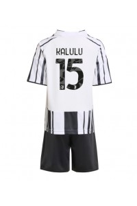 Fotbalové Dres Juventus Pierre Kalulu #15 Dětské Domácí Oblečení 2025-26 Krátký Rukáv (+ trenýrky)